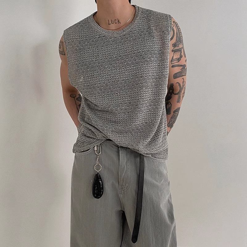 Fitness Muscle-showing Trendy Men's Sleeveless Vest