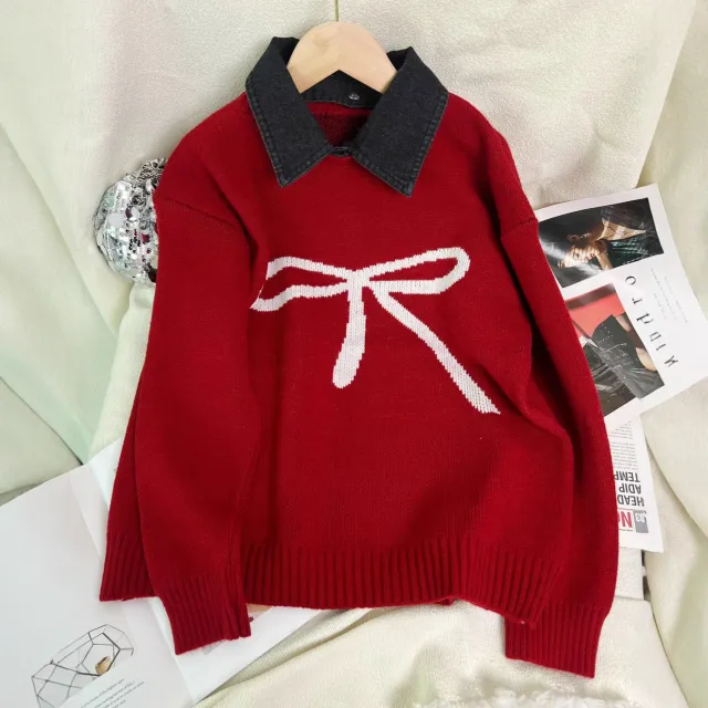 Women's Fashion Leisure Commute Sweater Red - Shop at LoveMi