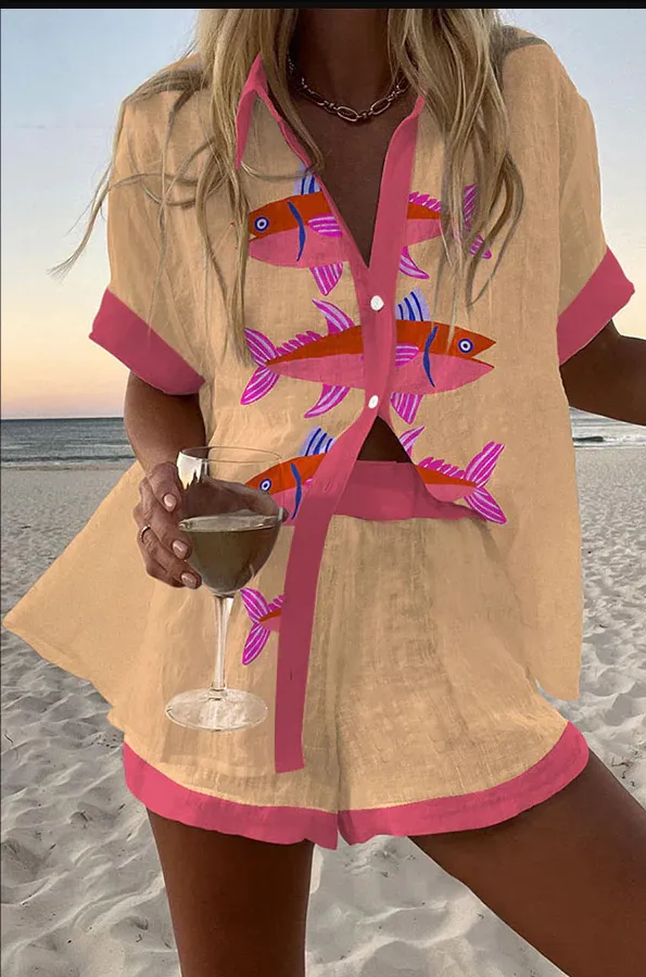 Personalized Gorgeous Digital Printing Casual Suit Women - 05 Style-4Xl
