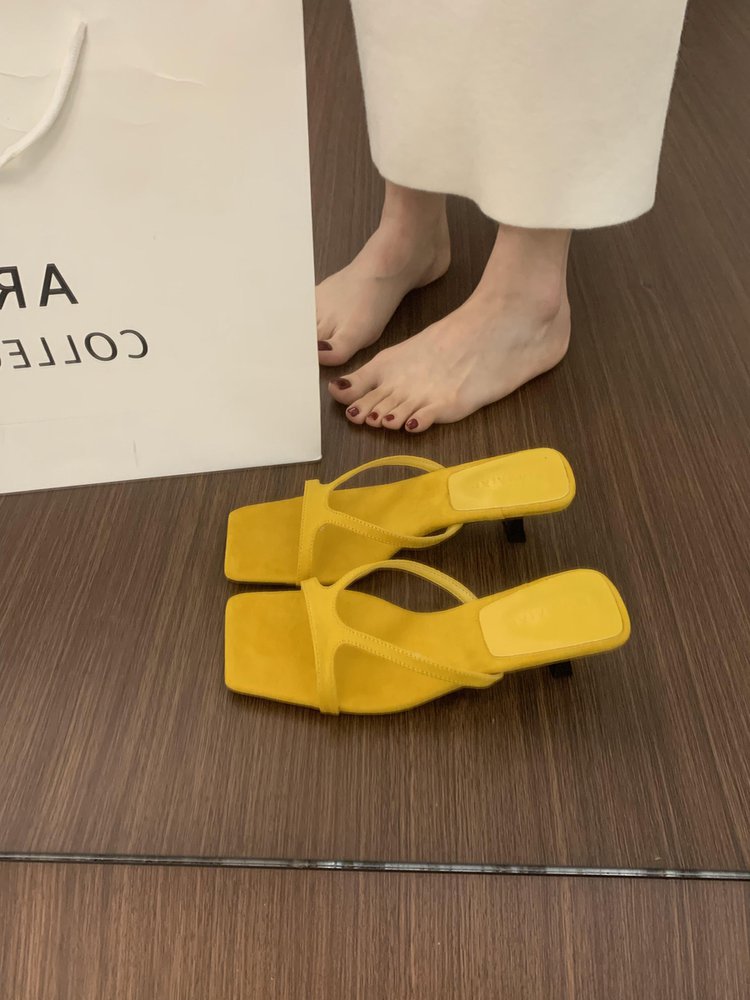 Womens French-style High-heeled Casual Sandals