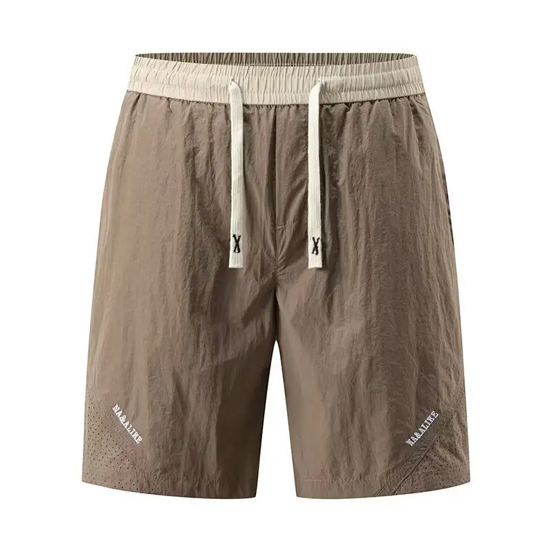 Men's Casual Shorts Loose Straight-Cut Cropped Trousers