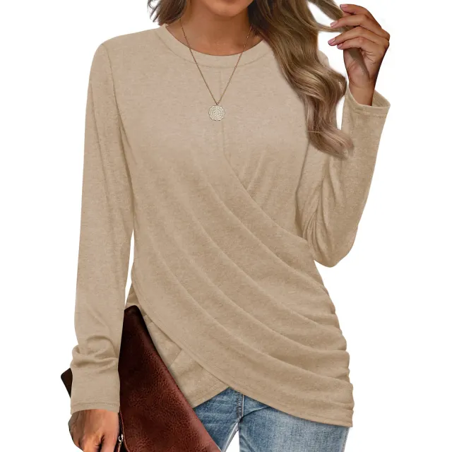 Women's T shirt Casual Round Neck Cross Xbcx004 - Shop at LoveMi