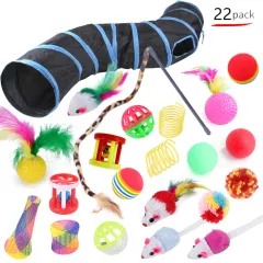 Cat Toy Set Funny Cat Assembled Toys Cat Tunnel Cat Tunnel Pet Supplies - B99505 - View 1