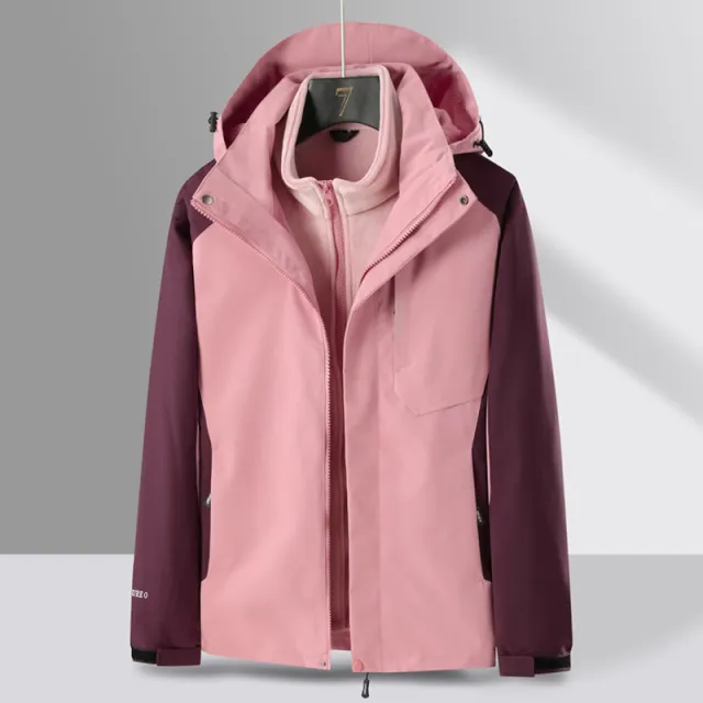Three in one Men's Assault Couple Fleece Padded Coat Wine - Shop at LoveMi