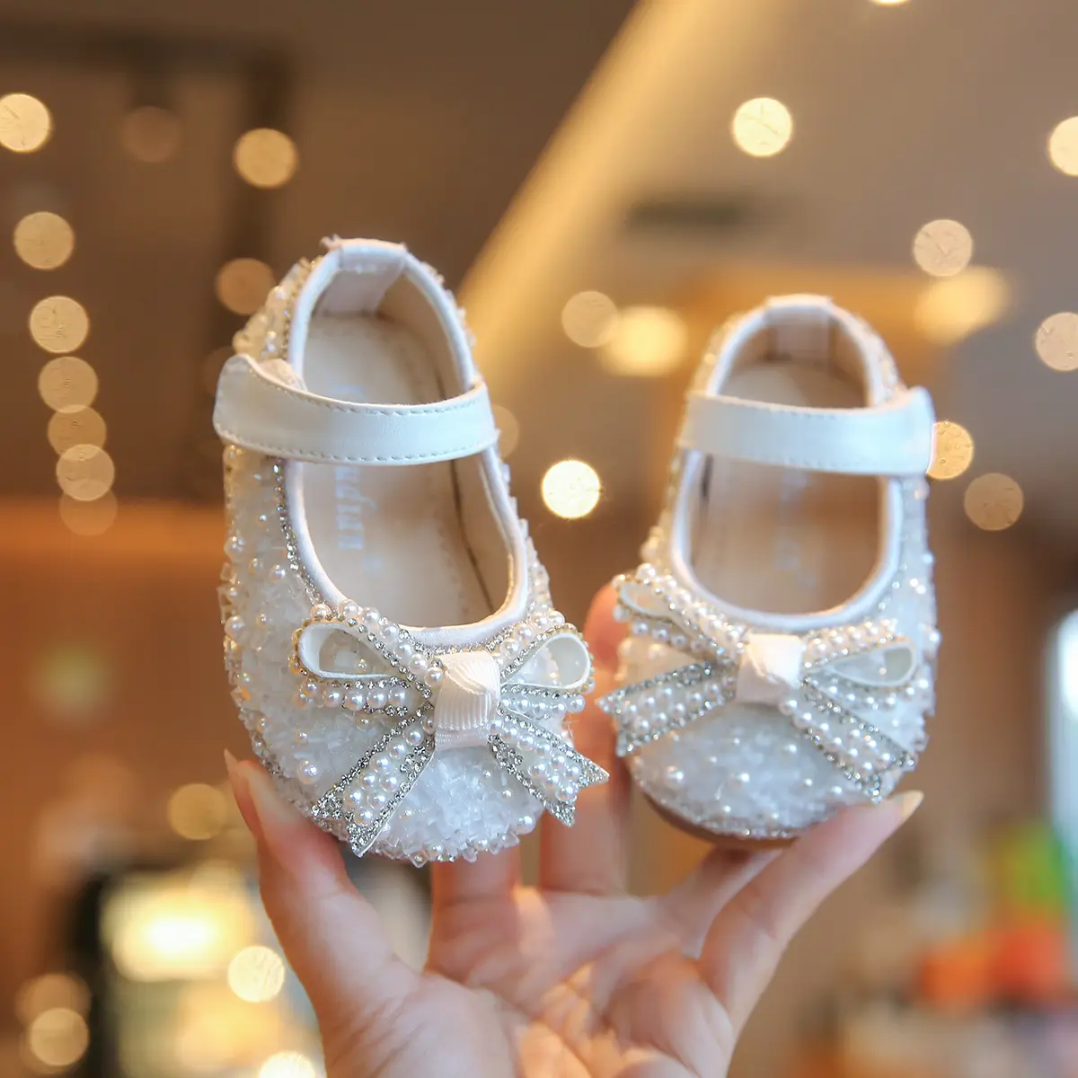 Spring And Autumn Girl's Nude Shoes Non-slip