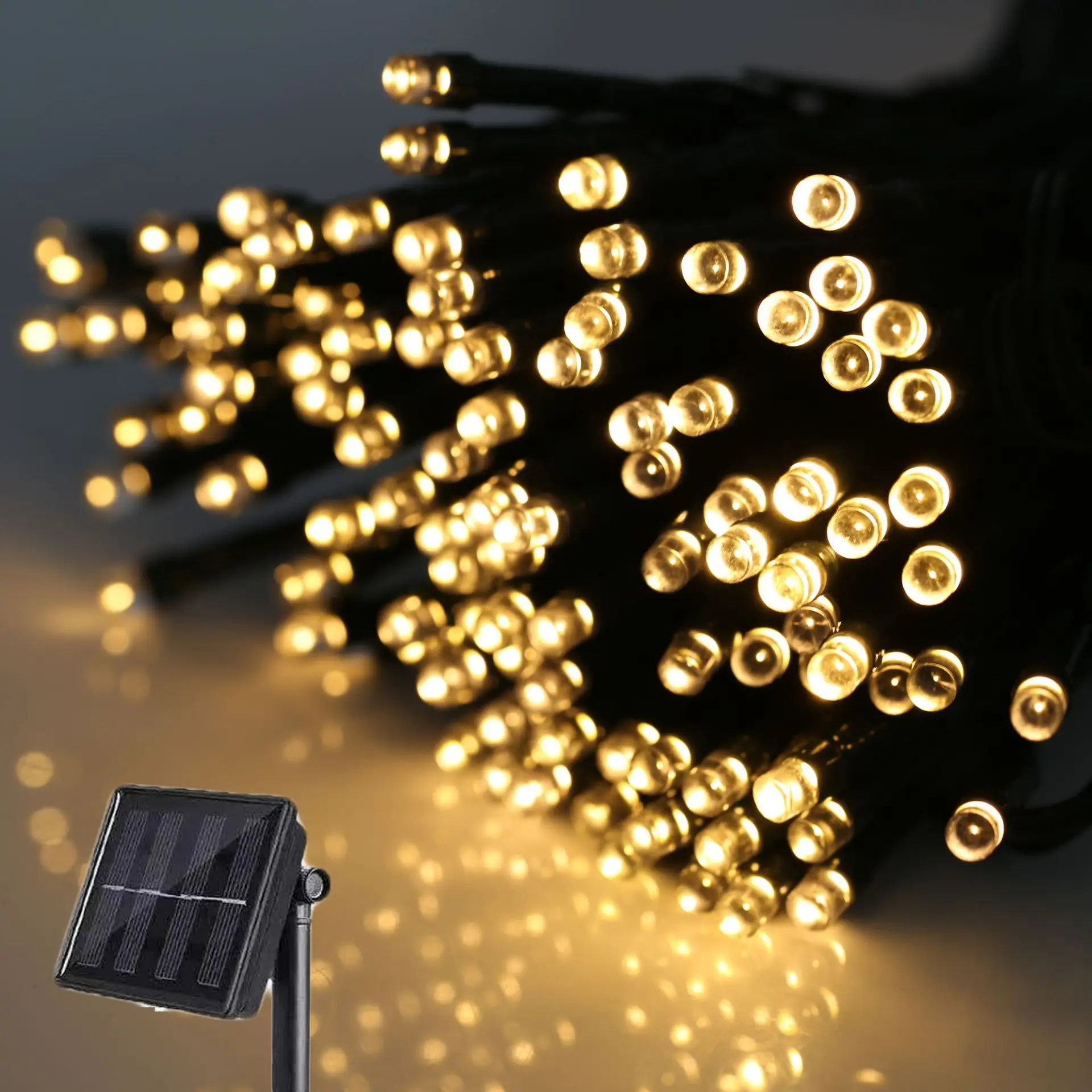 Solar Outdoor LED Color Light String Rainproof