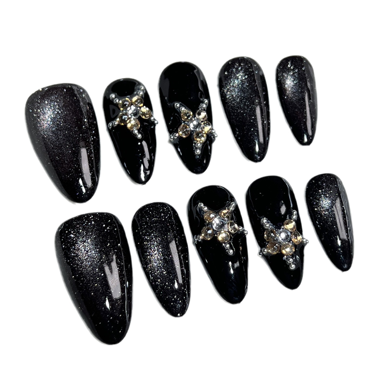 Handmade Wearable Nails For Fallwinter Sweet Cool And Edgy In Black