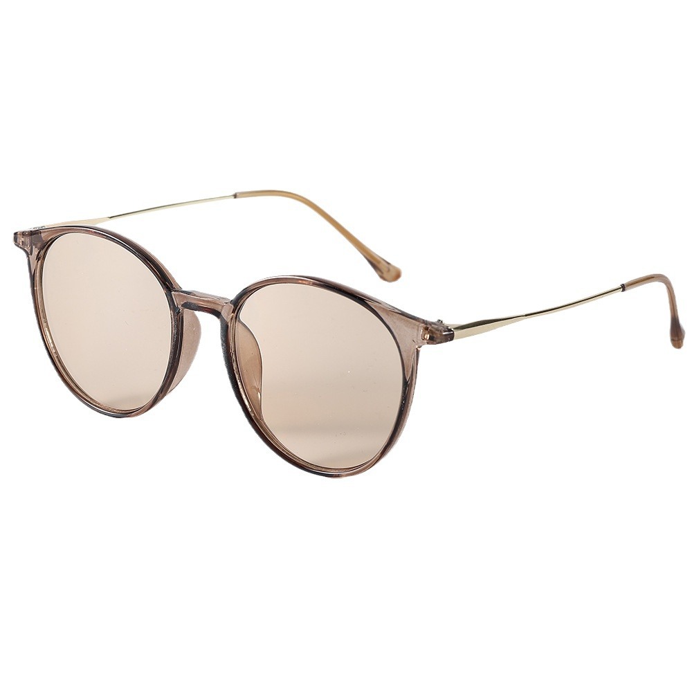 New Artistic Round Frame Women's All-match Face-looking Small Sunglasses - Image 6