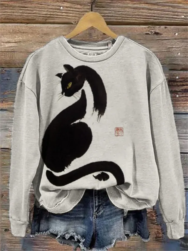 Women's Round Neck Super Plus Size Loose Casual Polyester Sweater Ofsydl26 3Xl - Shop at LoveMi