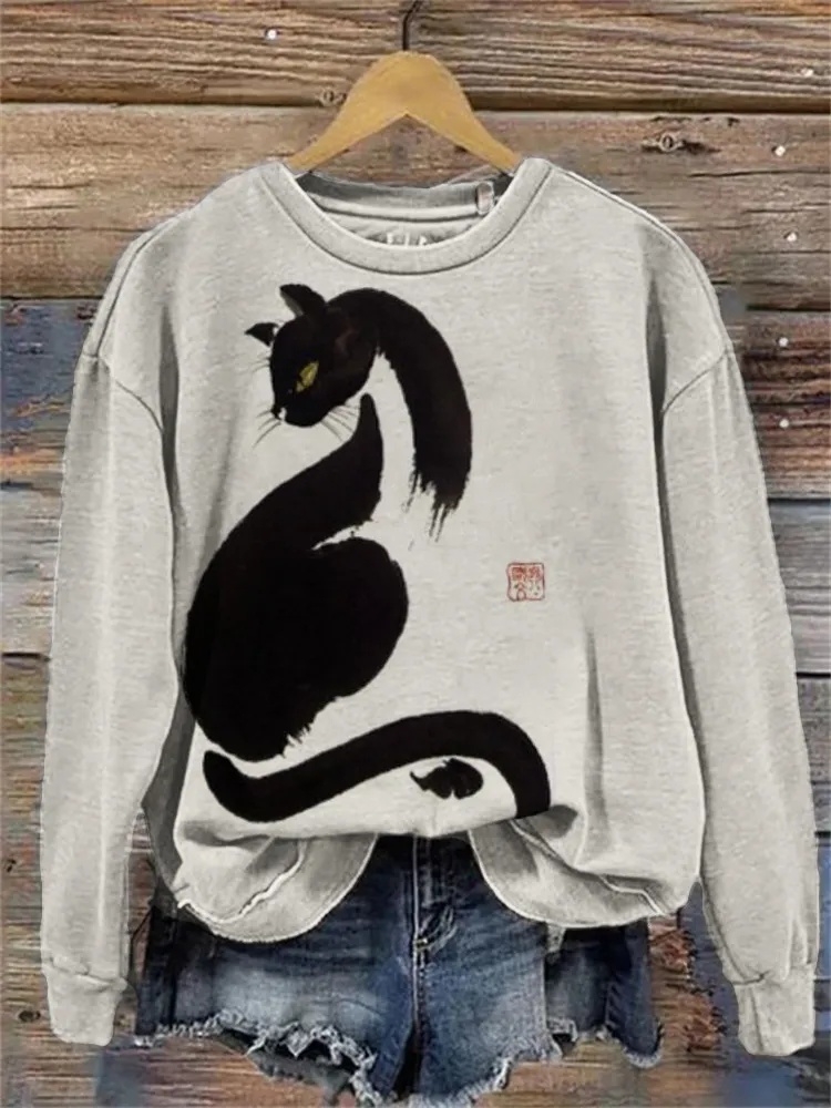 Women's Round Neck Super Plus Size Loose Casual Polyester Sweater - Ofsydl26-3Xl