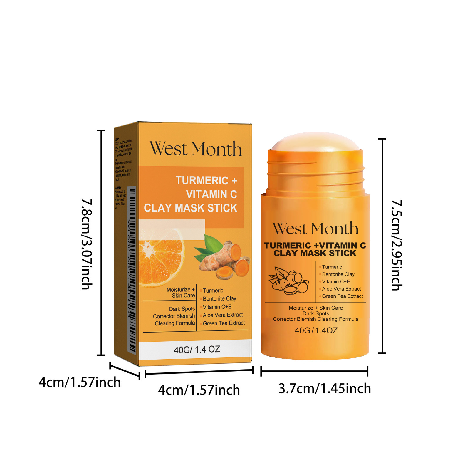 Title 6, Ginger Yellow Mud Brightening Skin Mask Stick D...