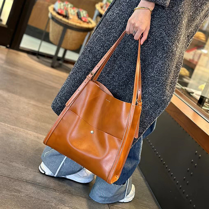 Leather Bucket Bag, picture 5 of 7