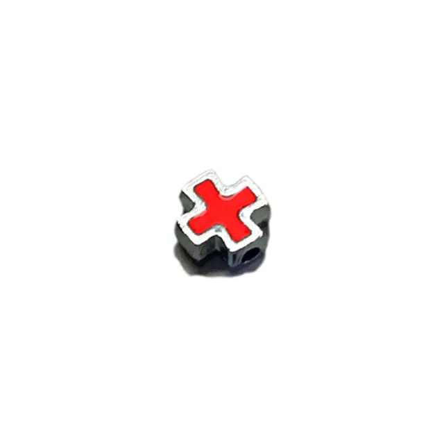Alloy DIY Colorful Oil Necklace Straight through Accessories Bead String Jewelry Red - Shop at LoveMi