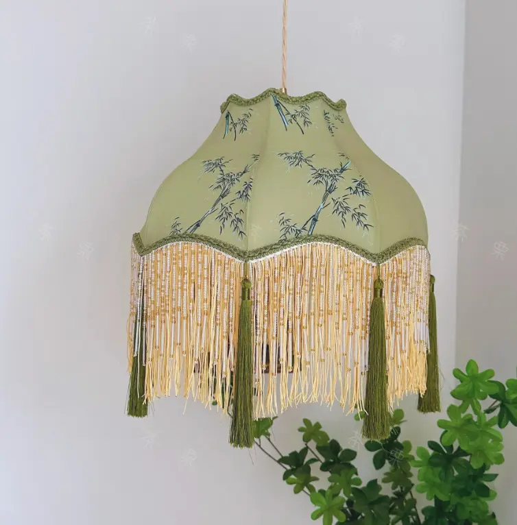 Handmade Fabric Tassel Vintage Decorative Chandelier