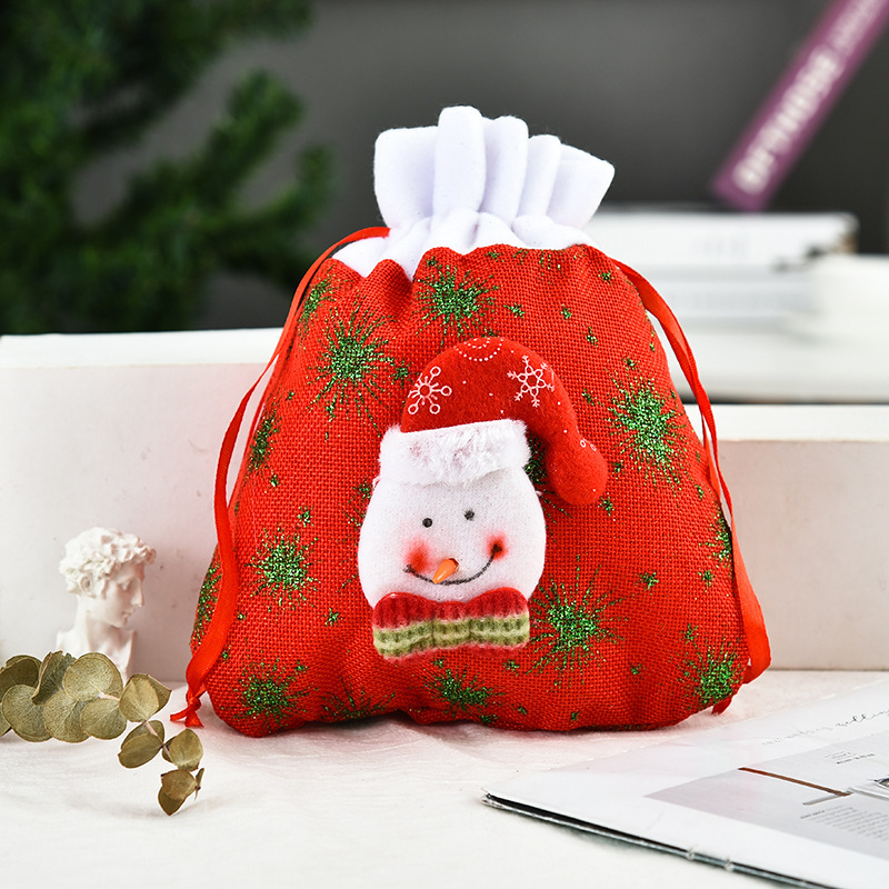 Printed Tote Bag Snowman Style