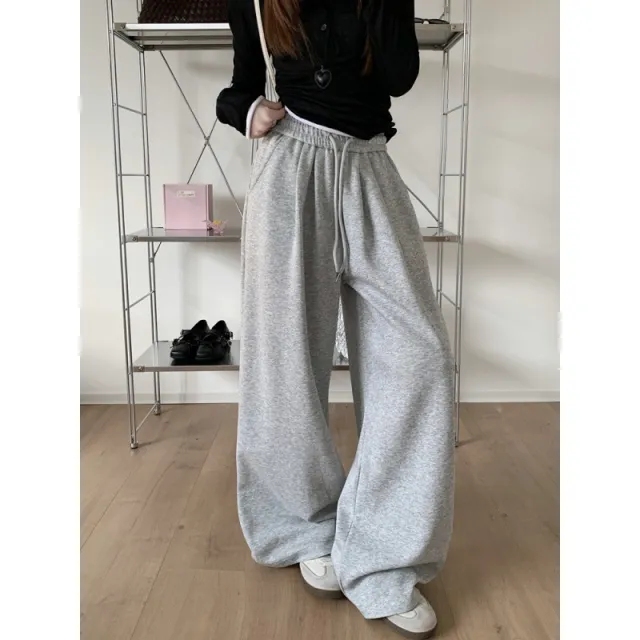 Idle Style Gray Casual Pants Autumn Sweatpants Gray - Shop at LoveMi