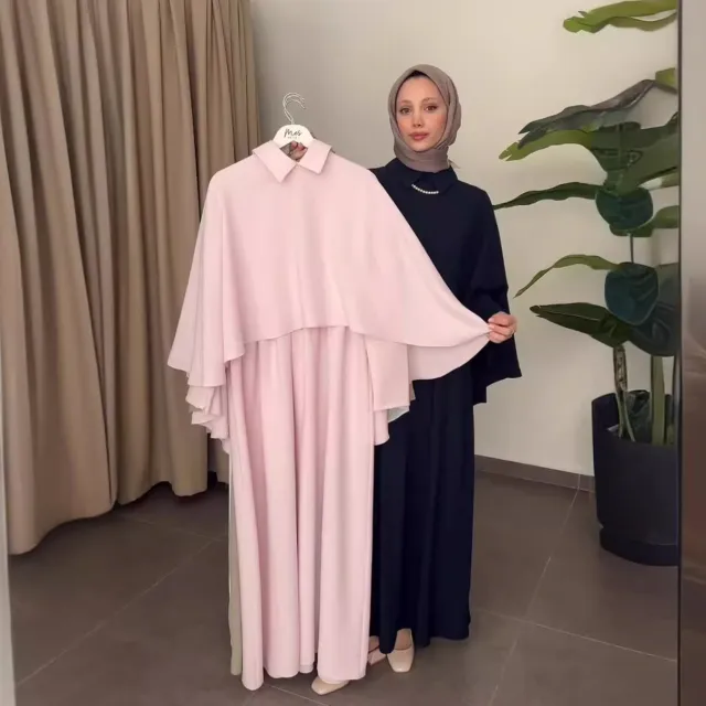 Loose Short Gown Dress Two piece Suit Pink - Shop at LoveMi
