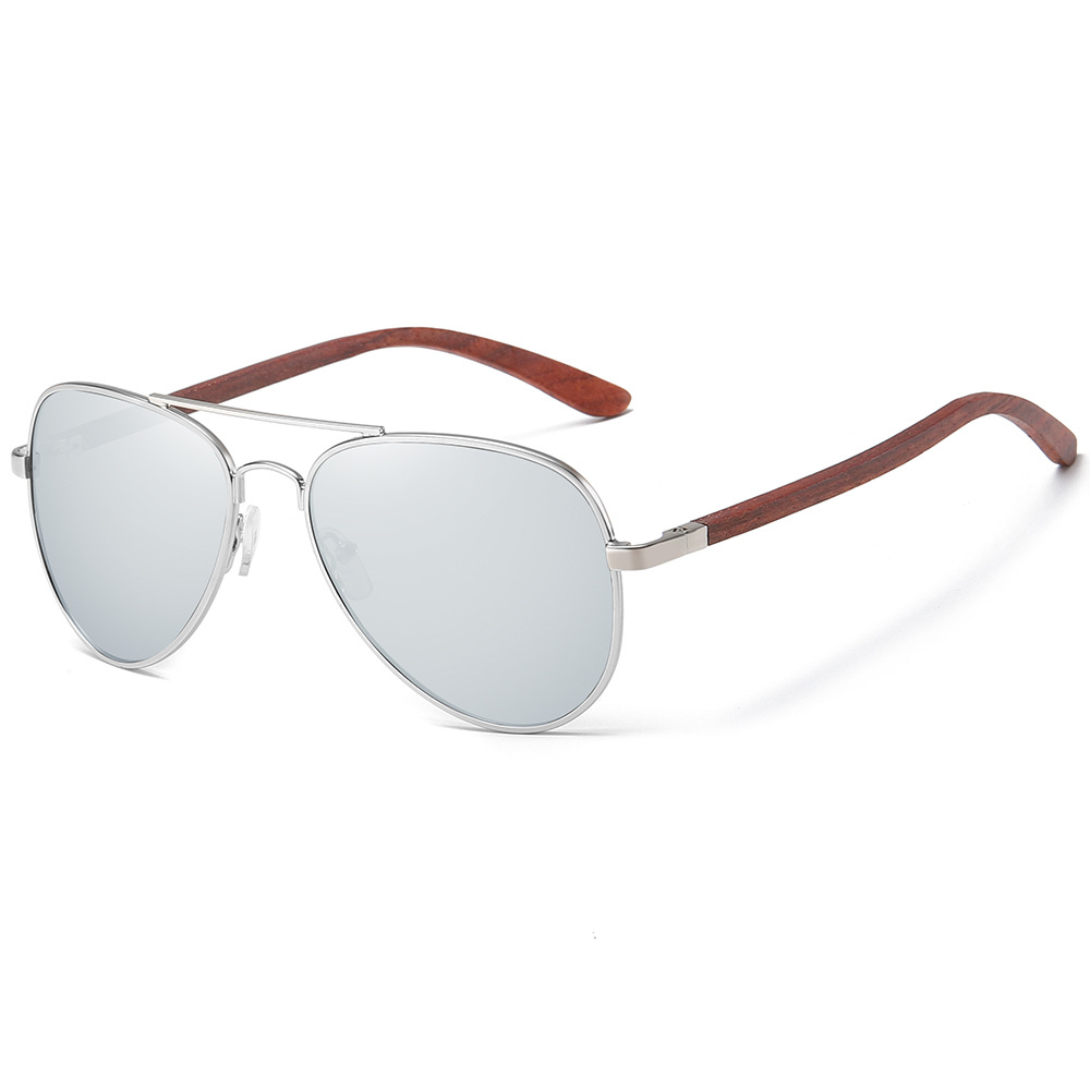 Fashion UV Protection Bamboo Sunglasses - Image 4