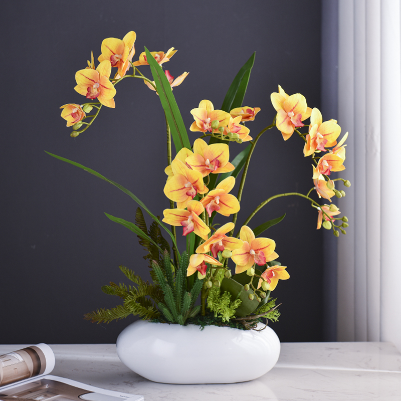 Faux Phalaenopsis Potted Plant, picture 9 of 12