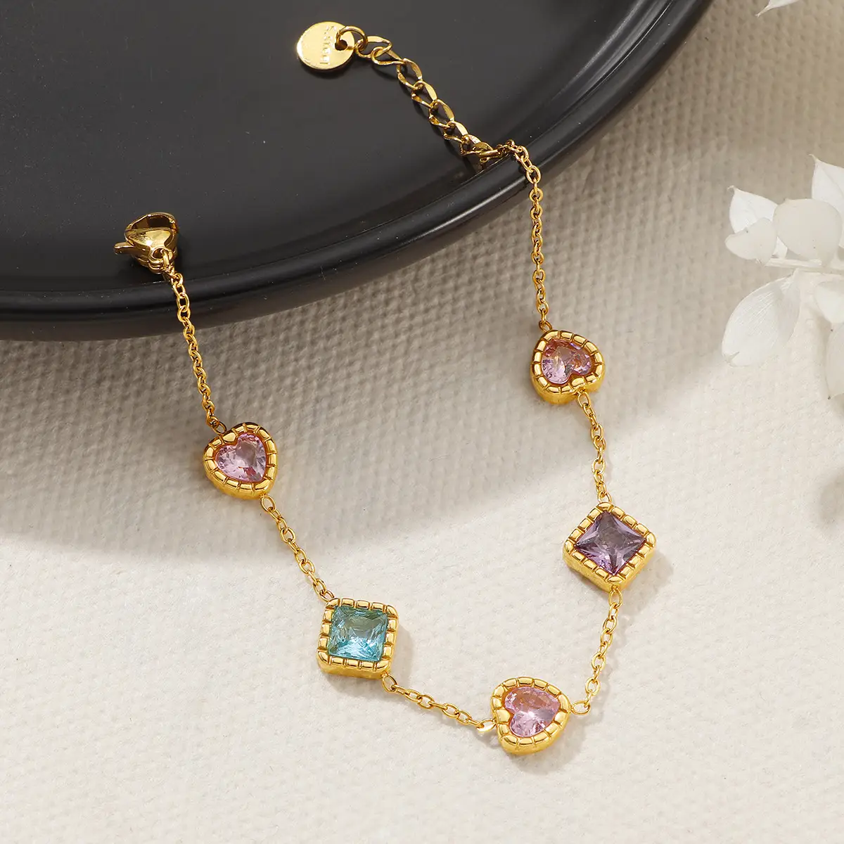 New Love Square Zircon Bracelet For Women