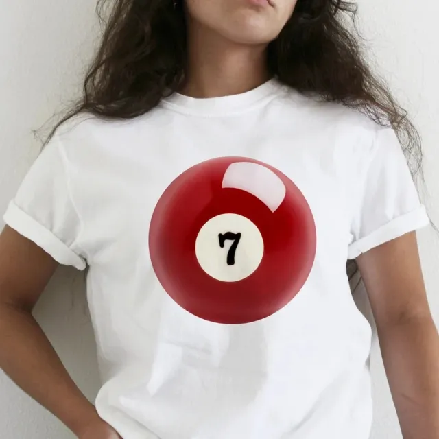 Round Neck T shirt All match Letters Printed Midriff baring Short Sleeve White - Shop at LoveMi