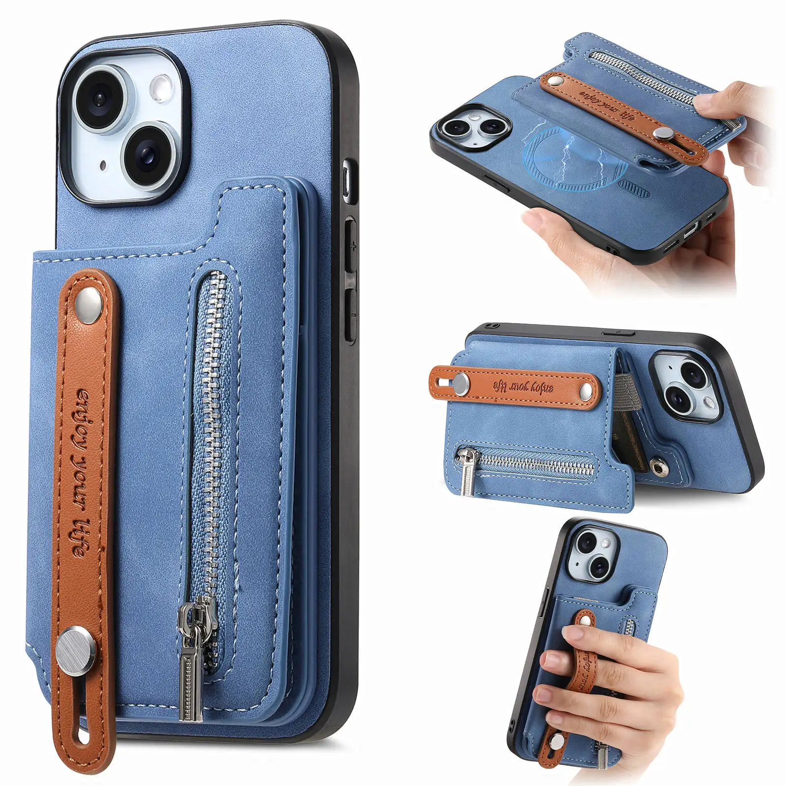 Flip Left And Right Open Card Holder Card Storage Wallet Shell