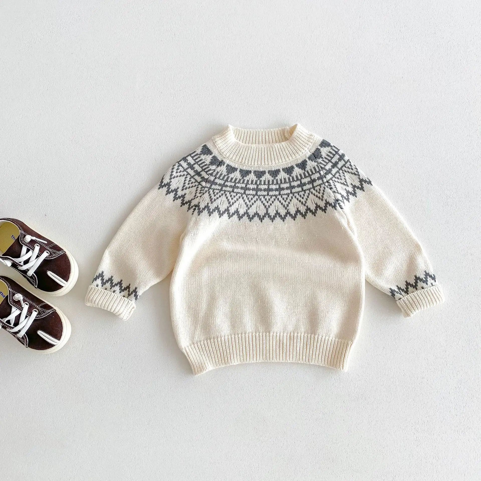 Boys And Girls Pullover Jacquard