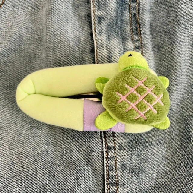 Autumn And Winter Little Turtle Barrettes Cute Cartoon Green - Shop at LoveMi