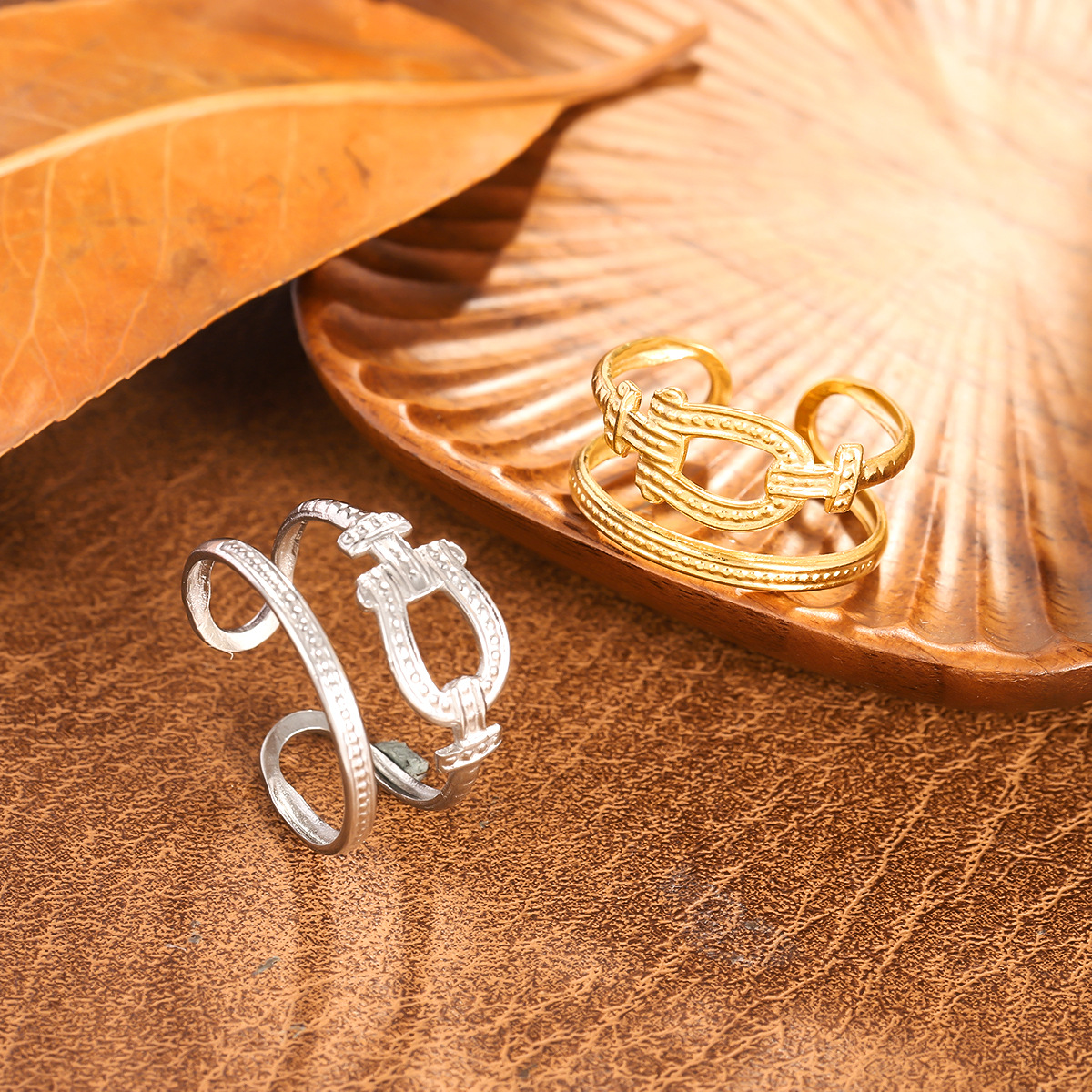 Irregular-shaped Niche Womens Ring For Couples