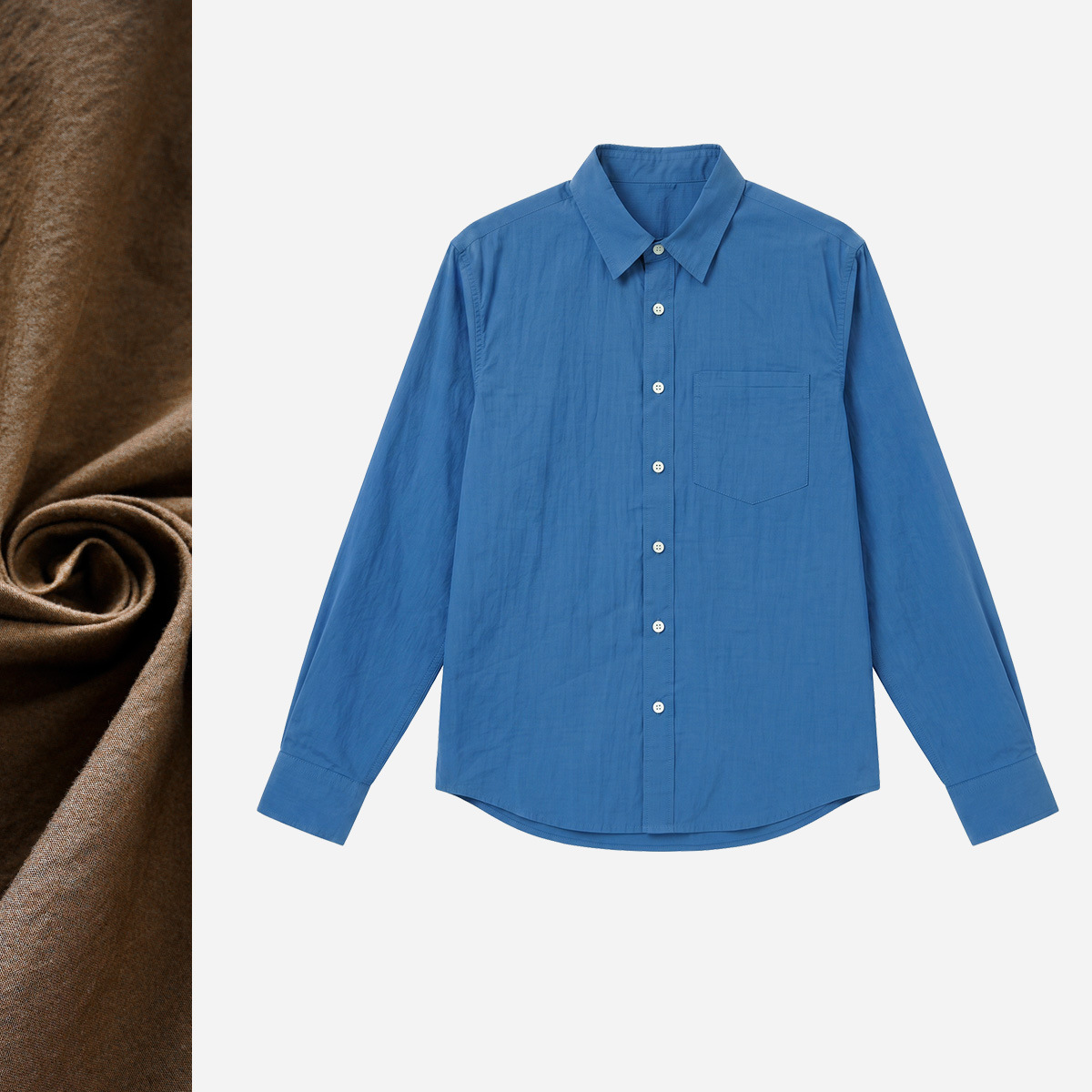 Men's Long-sleeved Shirt With A Relaxed Cool And Loose Fit