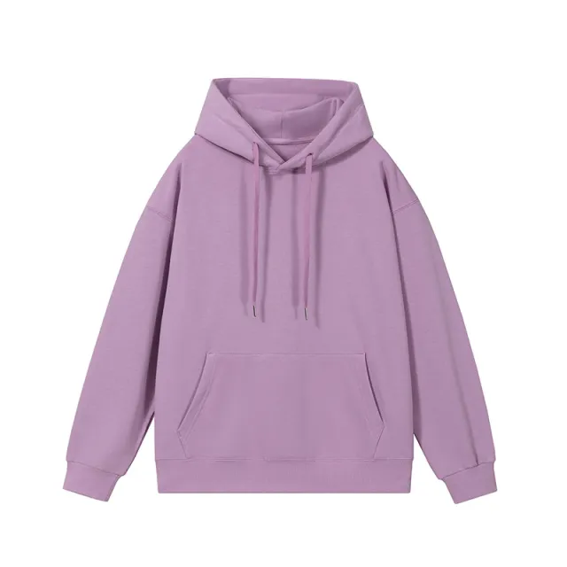 Hooded Sweatshirt Thickened Loose Group Clothing Lilac Purple - Shop at LoveMi