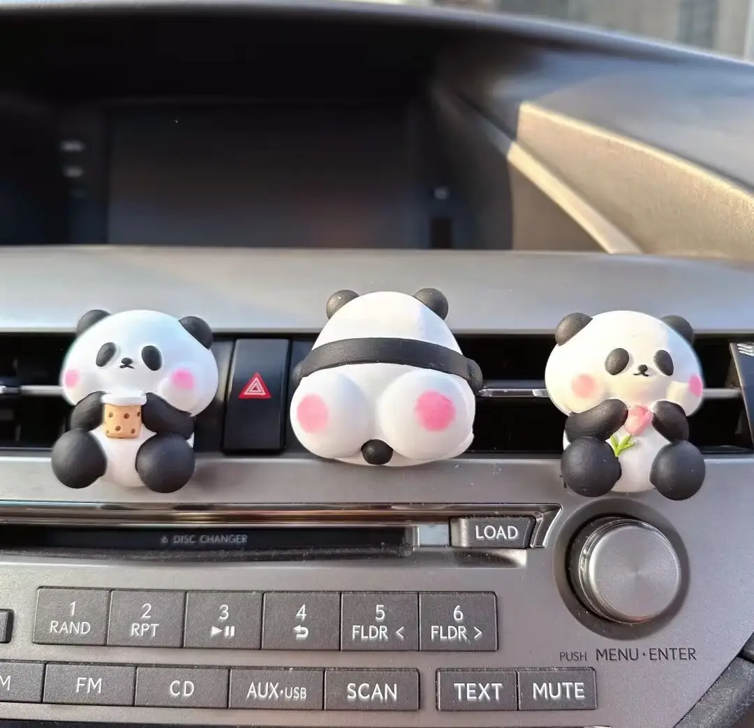 Cute Panda Car Vent Perfume Aromatherapy Car Decoration