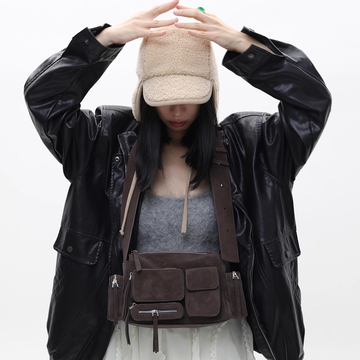 Women's Multi-Pocket Shoulder Crossbody Bag 13 1b9ca65d 5170 4a30 9a29 c393254cad33