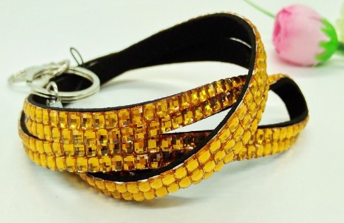 Badge Card Clamp Rhinestone Diamond Band Key Chain Diamond Lanyard