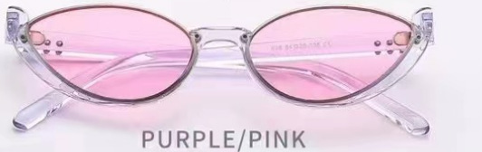 Transparent Purple Frame Pink