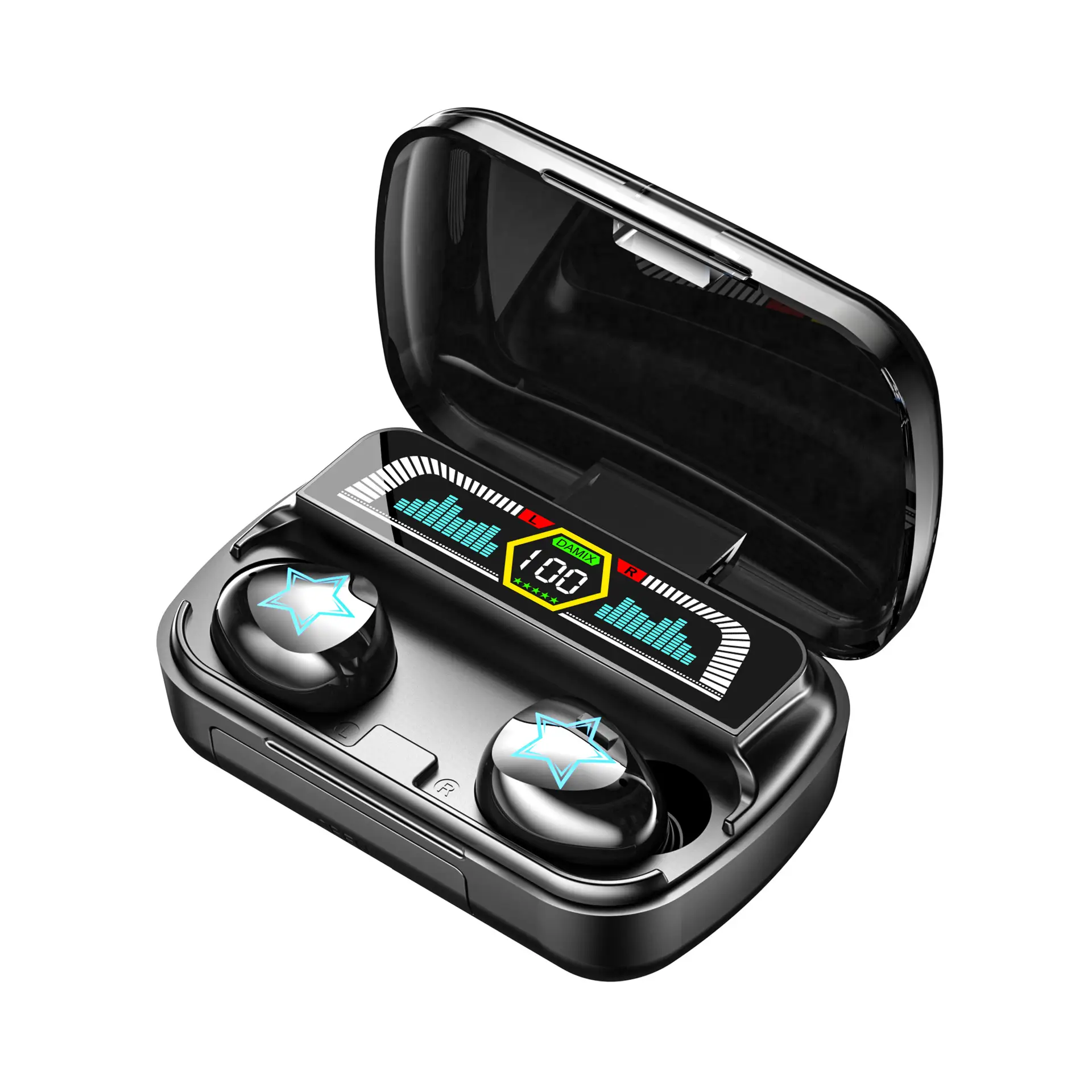 Noise-canceling Digital Display Gaming Bluetooth Headset AS07