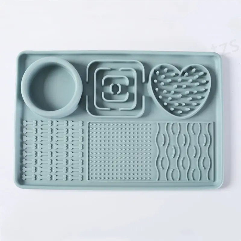 Multifunctional Solid-Color Silicone Pet Feeding Bowl