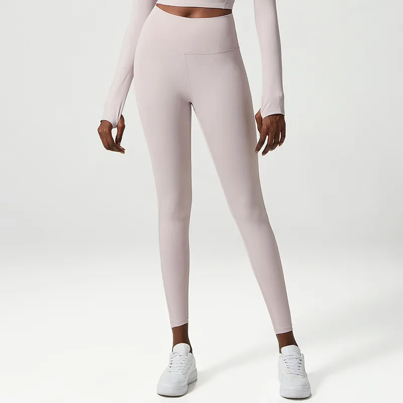 High Top Sports Skinny Pants European And American - Smoke Colour