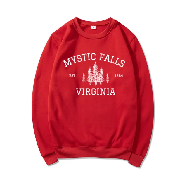 Women's Fashion Personalized Printed Sweater Red - Shop at LoveMi