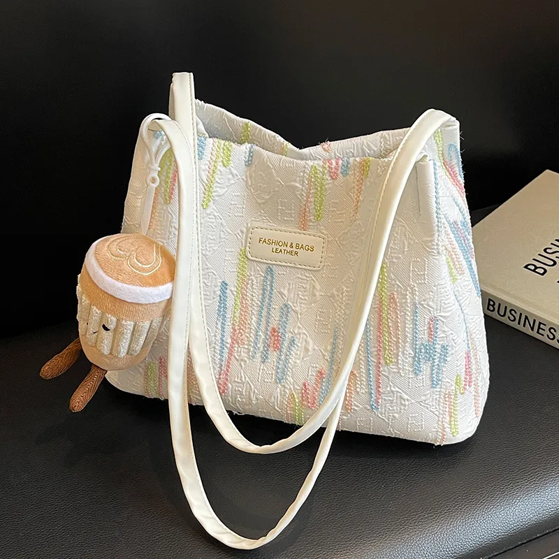Large Capacity Commuter Bag Summer Versatile Casual - Beige