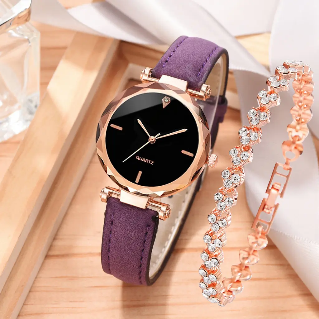 Watch Simple Belt Quartz Bracelet Suit
