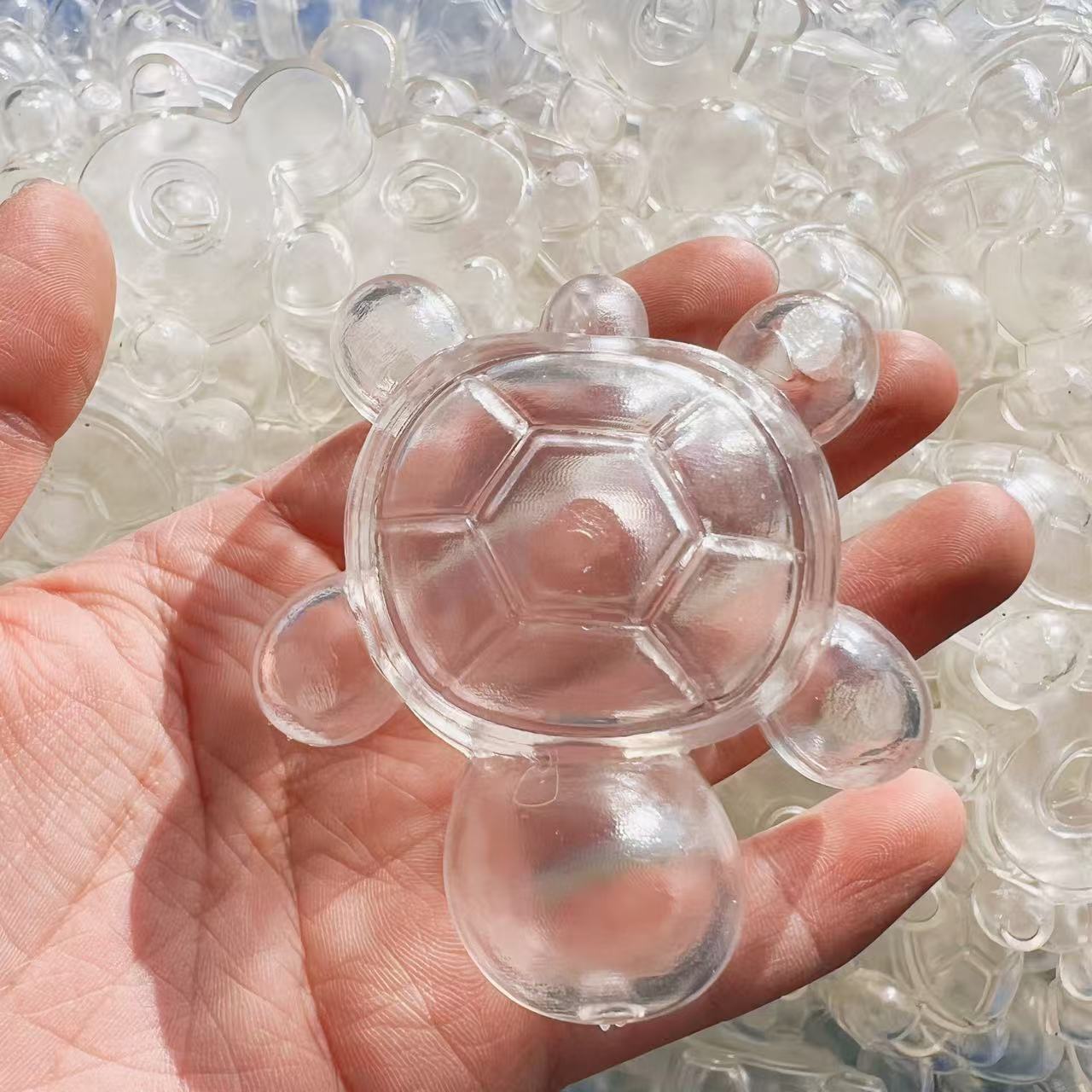 Simulation Turtle Squeeze Toy TPR Transparent Ball Skin Stress-relief Toy