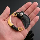 Machete Gold Leather Case