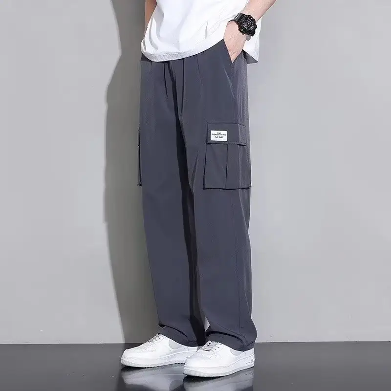 Men's Summer New Ice Silk Overalls