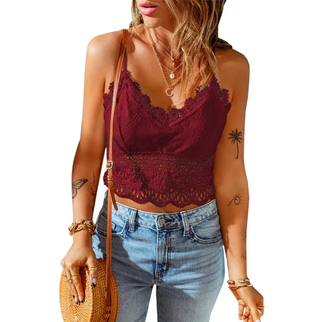European And American Strap Lace Bra For Women Red - Shop at LoveMi