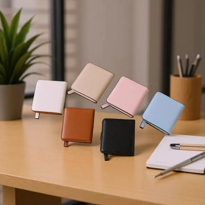 Simple PU Ultra-Thin Womens Short Wallet