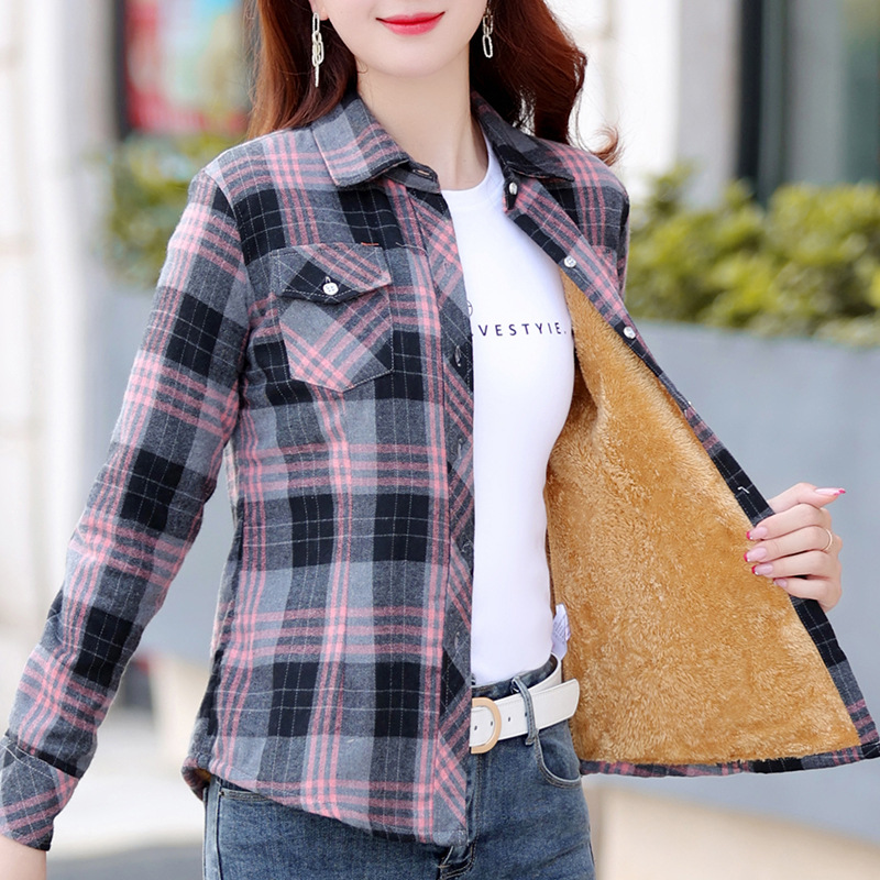 Korean-style Loose-fit Womens Plus-size Shirt product image