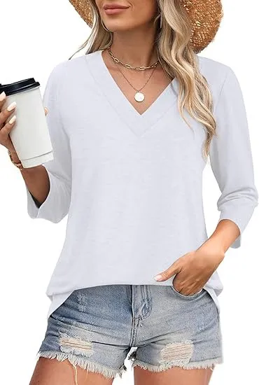 Casual Women's Waist Knitted T shirt White - Shop at LoveMi