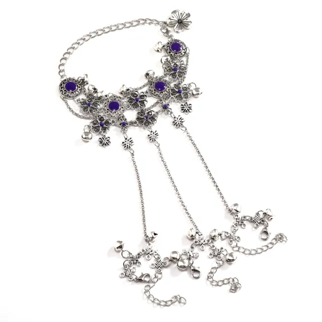 Retro Ethnic Style Westward Journey Zixia Fairy Bracelet Integrated Chain Purple - Shop at LoveMi