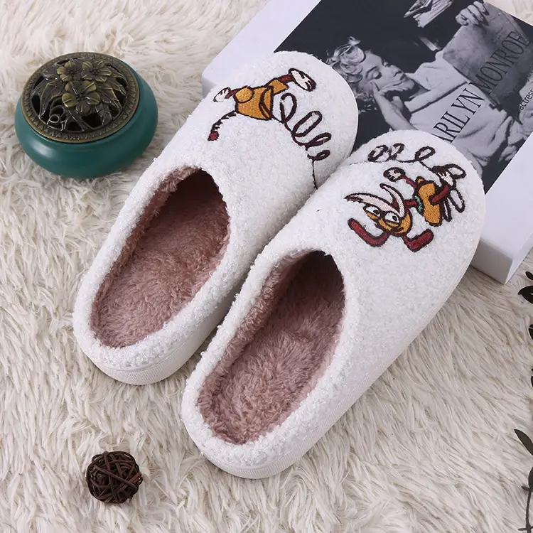 Warm Non Slip Fluffy Slippers